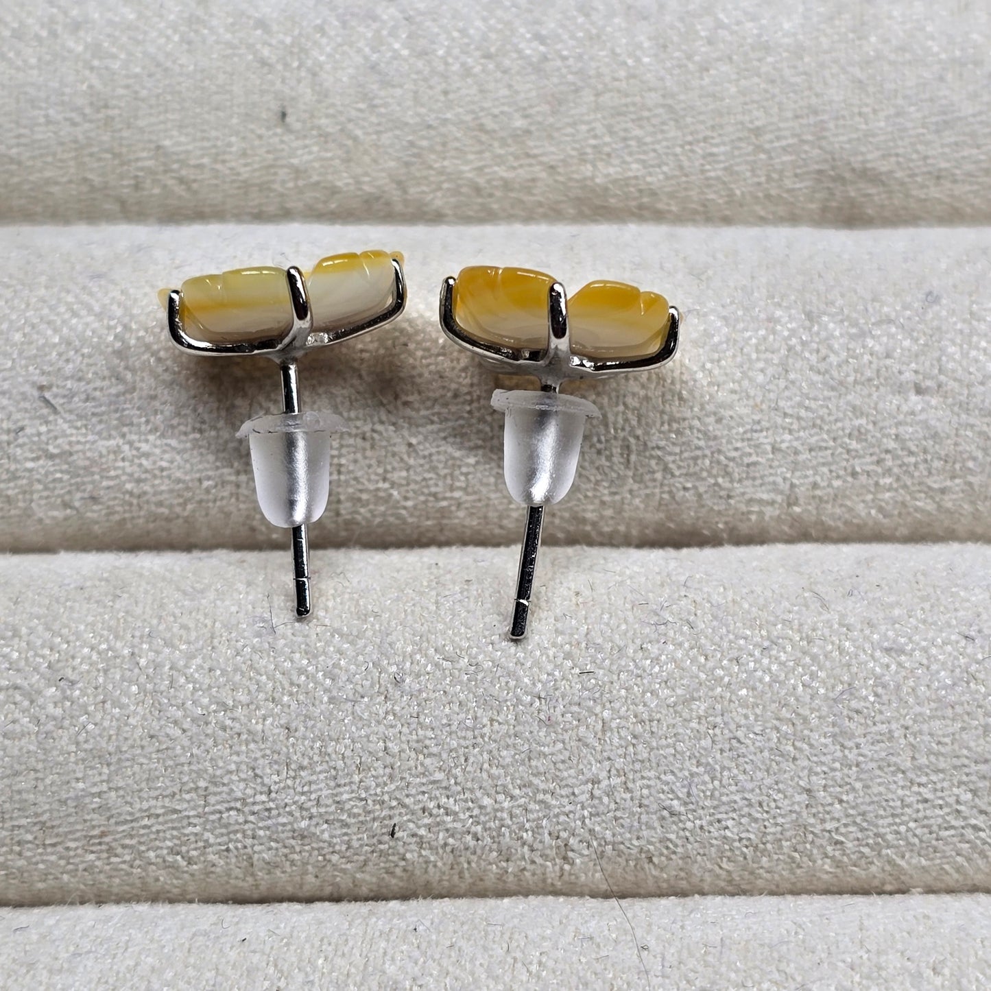 Camila Shell Ear Studs, Sterling Silver