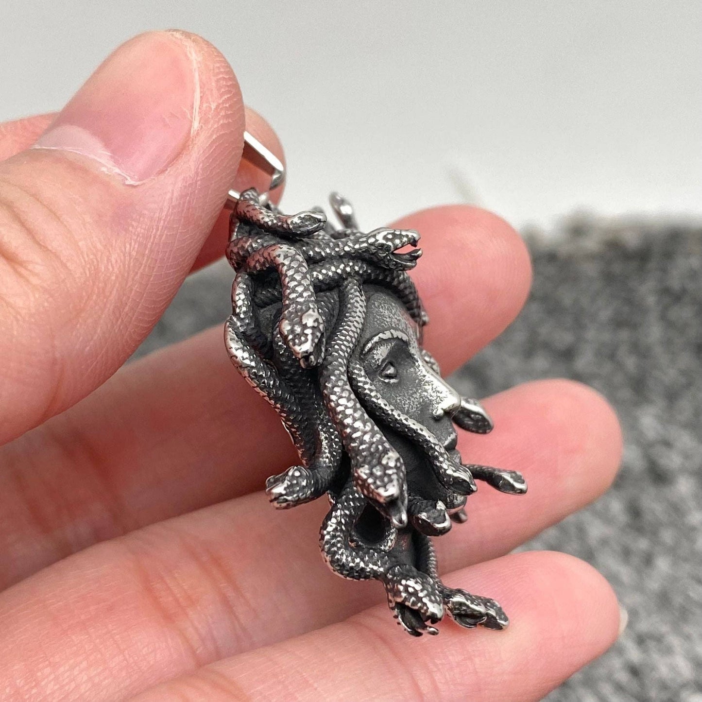 Kungfu Medusa Stainless Steel Pendant