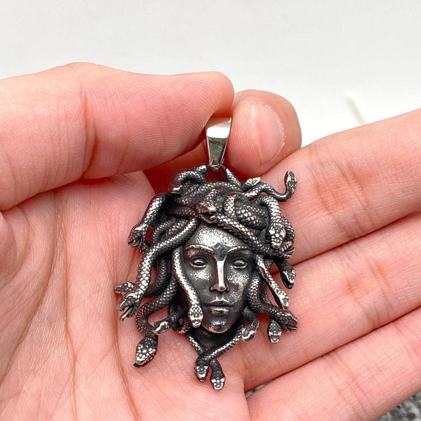 Kungfu Medusa Stainless Steel Pendant
