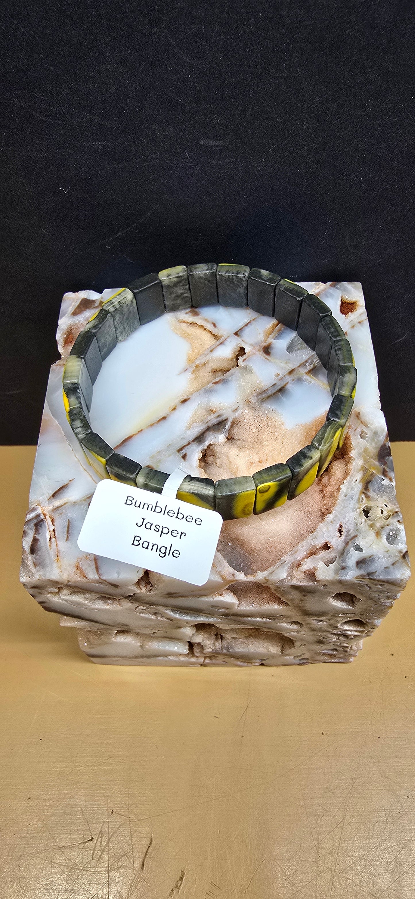 Bumble Bee Jasper Bangle