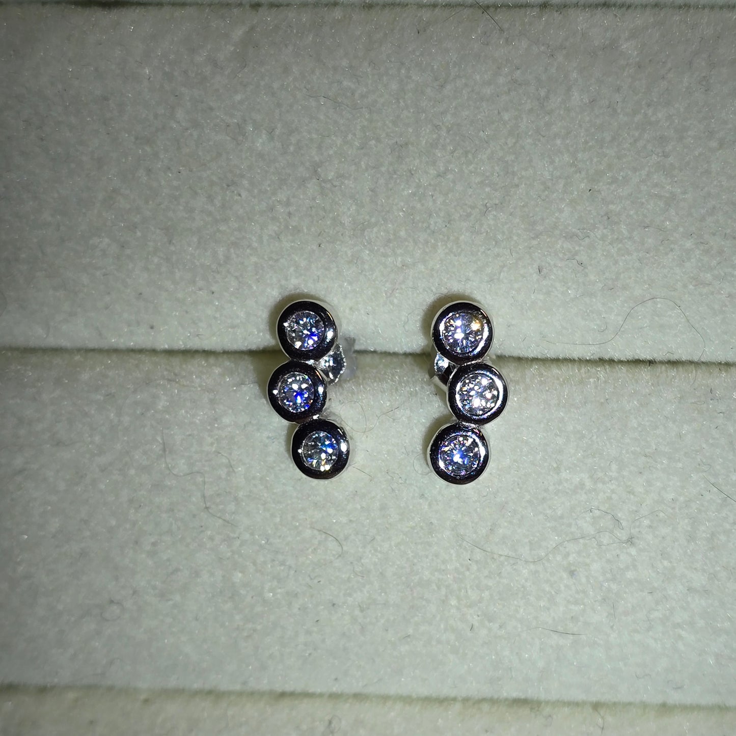 S925 Moissanite Ear Studs
