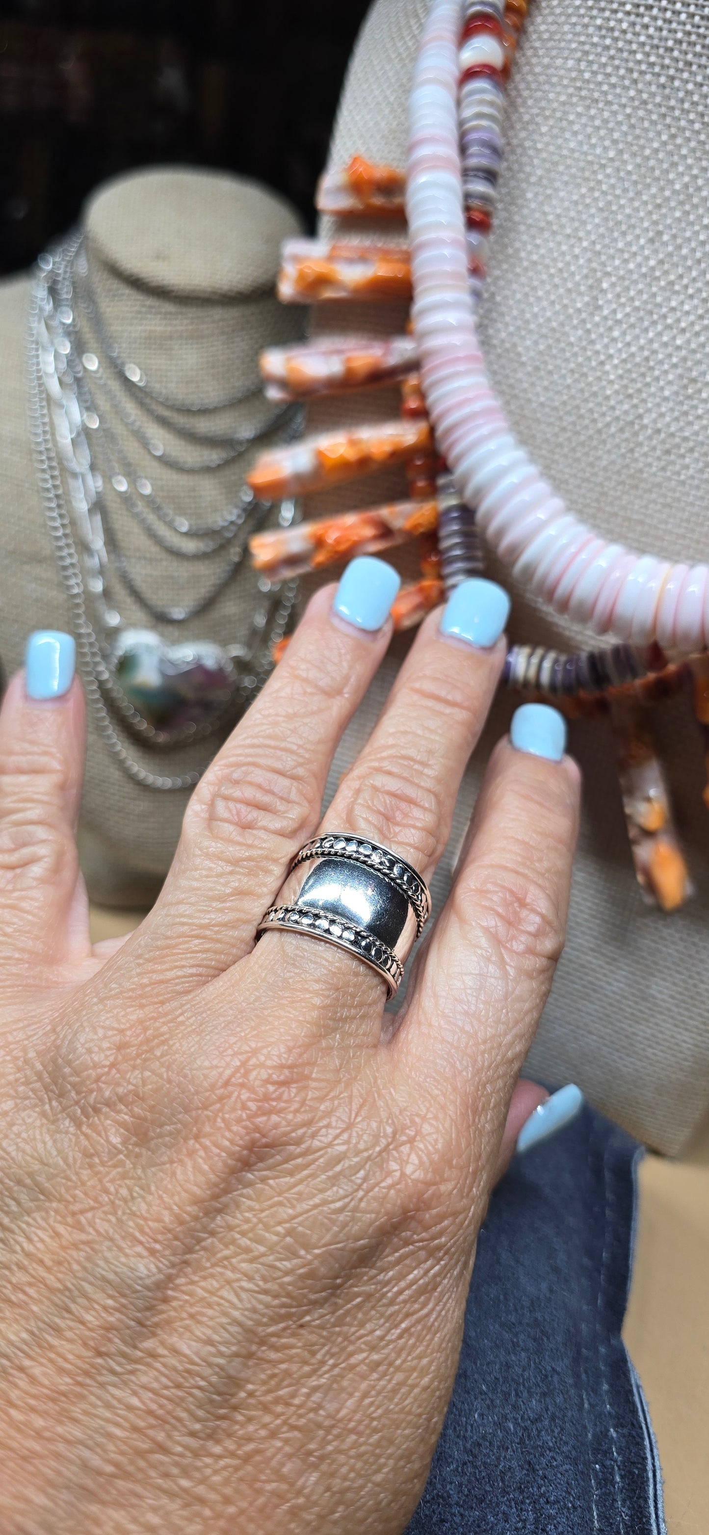 Cigar Band Ring Size 8.5
