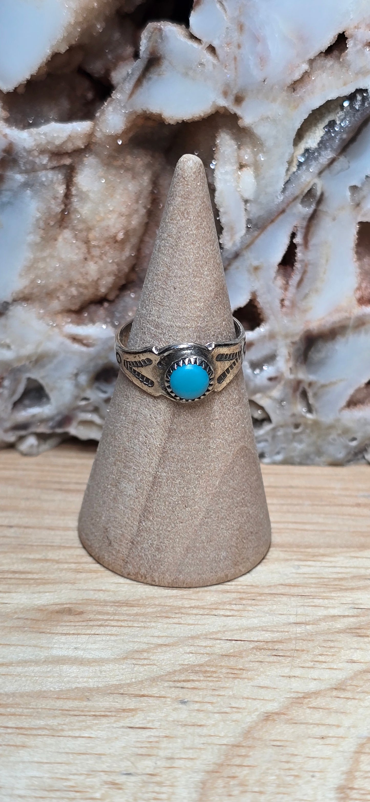 Sterling Silver Turquoise Baby Rings
