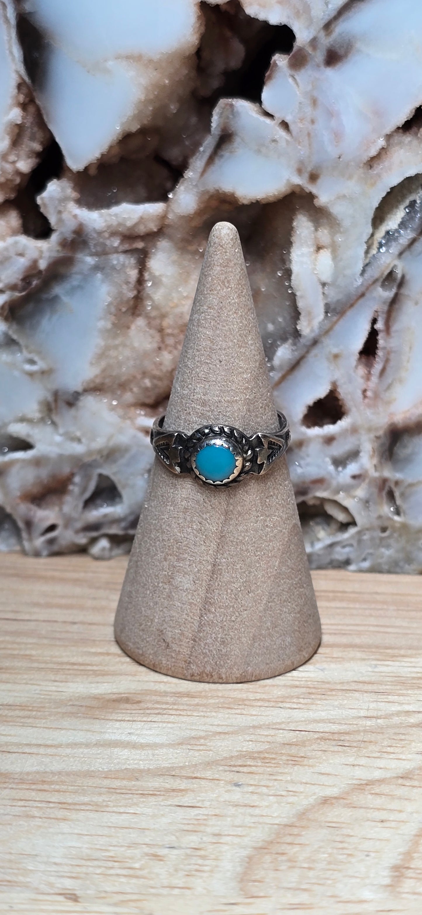 Sterling Silver Turquoise Baby Rings
