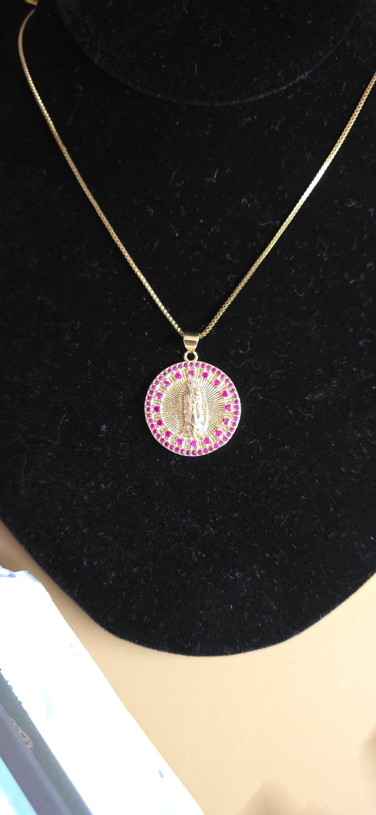 Ash Virgencita Pendant & Chain