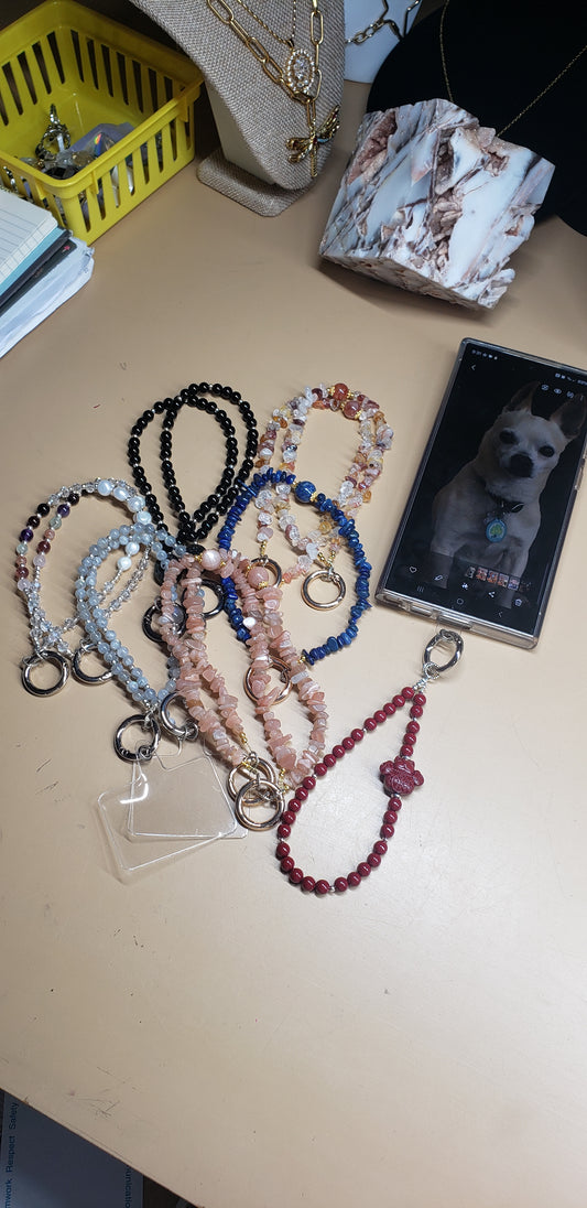 Natural Crystal Phone Bracelet