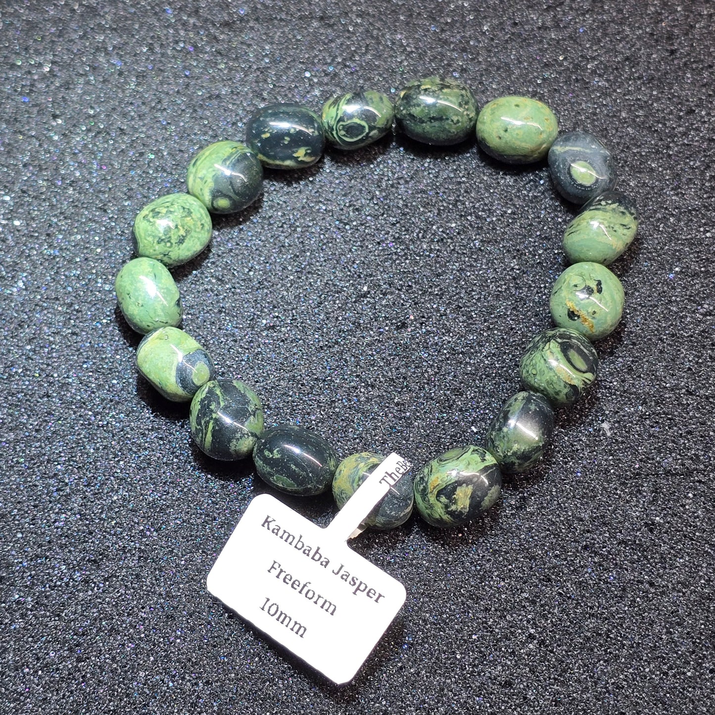 Kambaba Jasper Freeform 10mm Beaded Bracelet