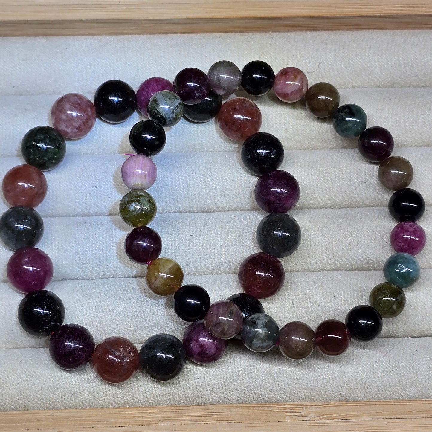 Ash Tourmaline Bracelet Set