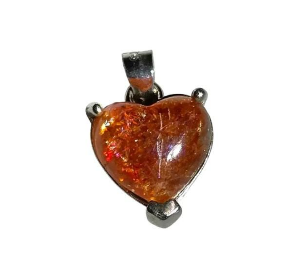 Sunstone Heart Pendant