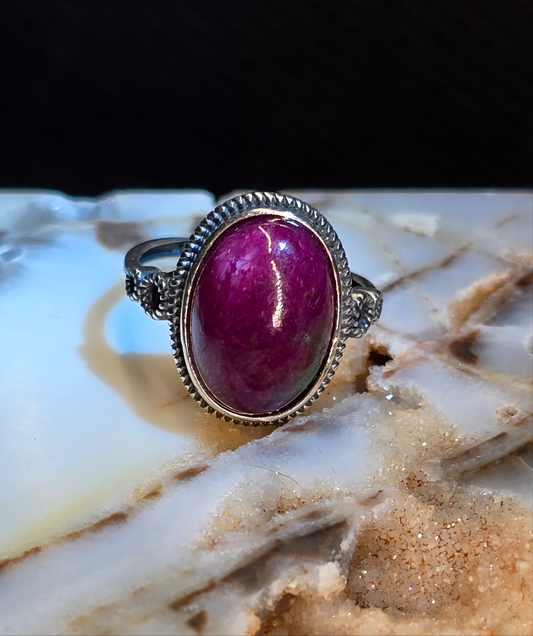 Julia's Ruby in Zoisite Ring