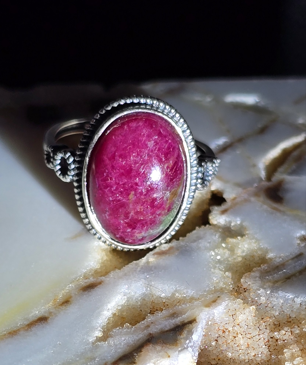 Julia's Ruby in Zoisite Ring