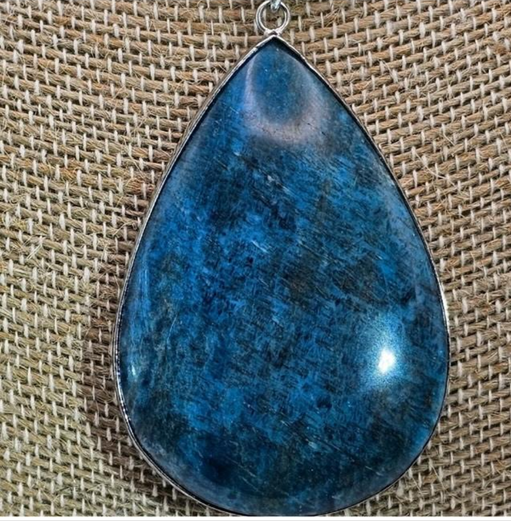 Blue Apatite Pendant