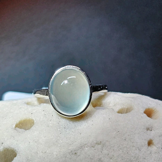 Prehnite Oval Ring