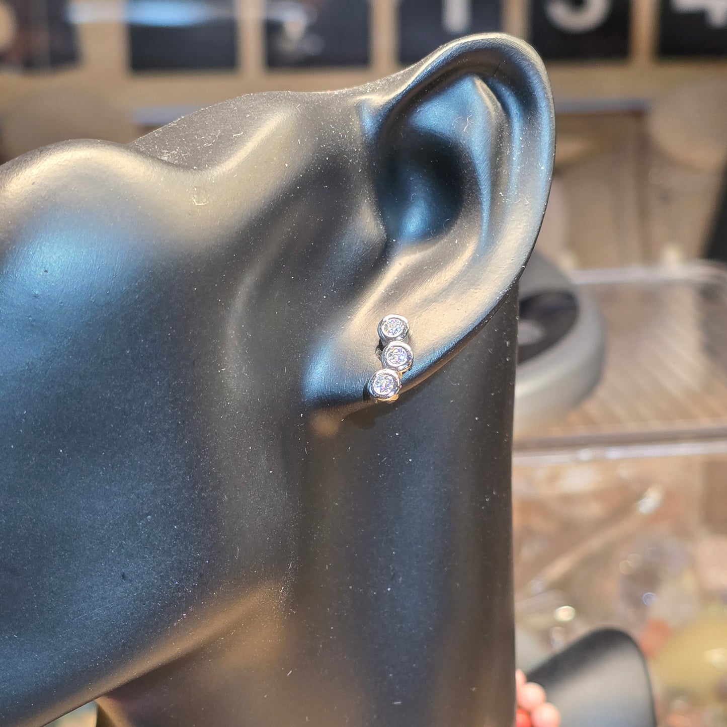 S925 Moissanite Ear Studs