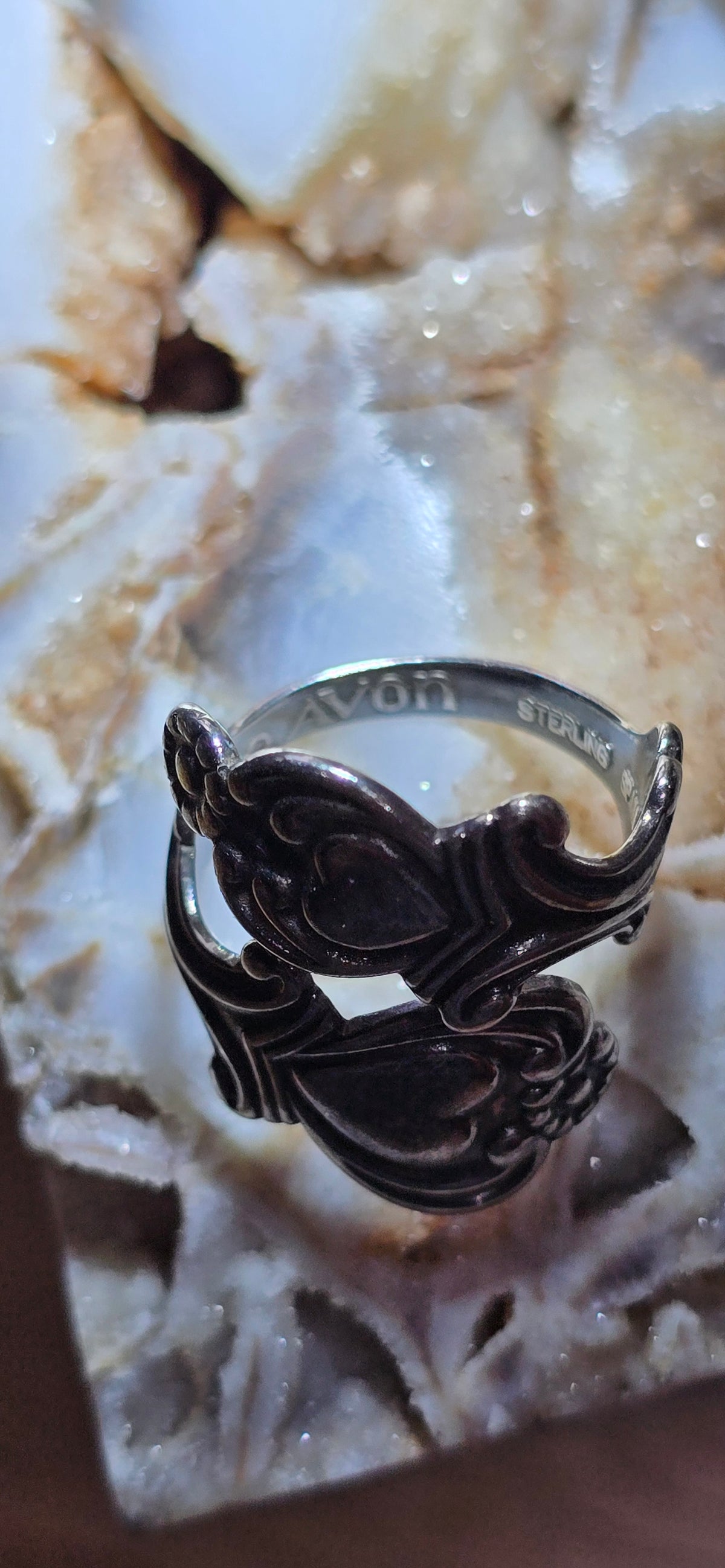 Vintage Sterling Silver Spoon Ring [Avon]