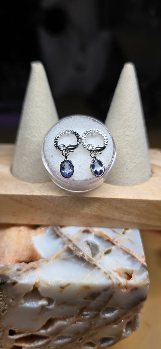 Carri Iolite Dangle Earrings