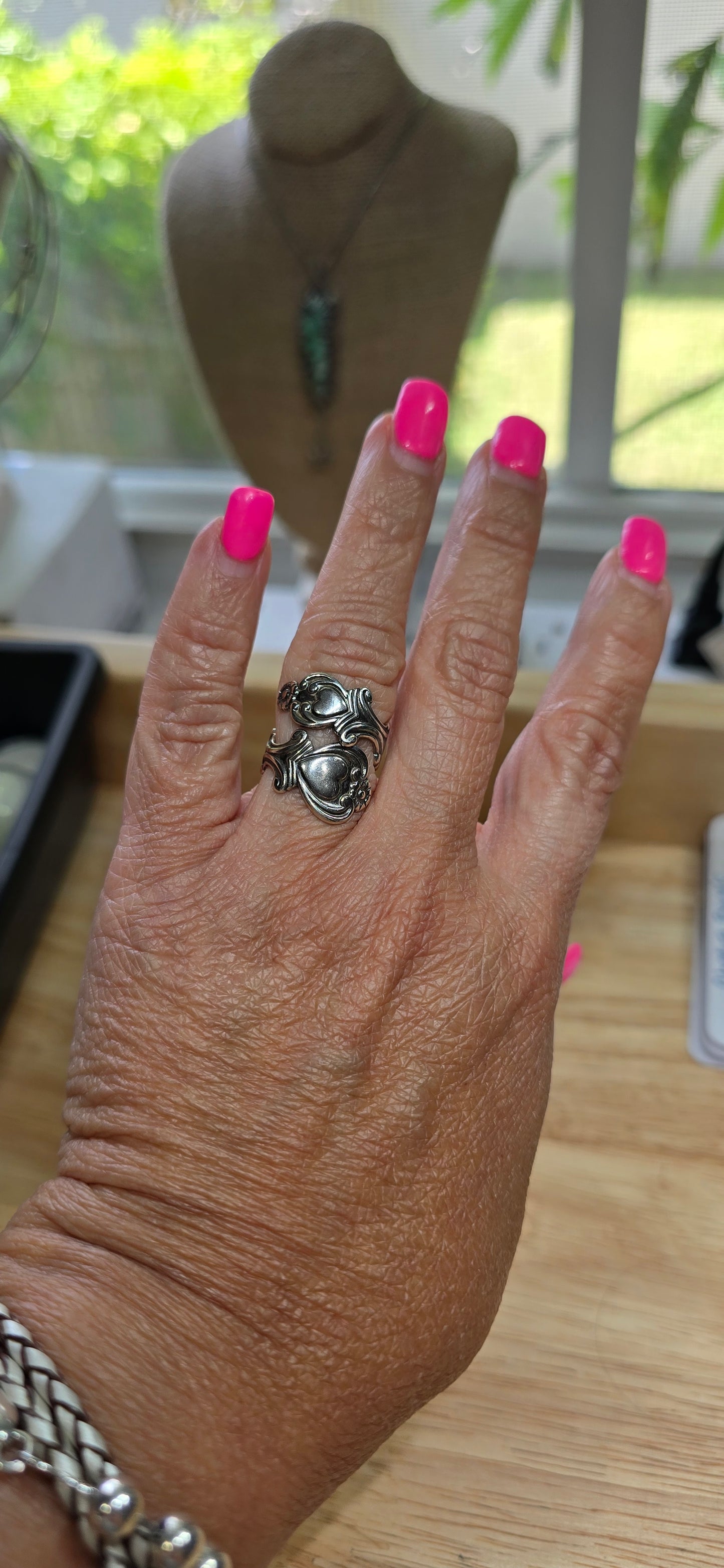 Vintage Sterling Silver Spoon Ring [Avon]