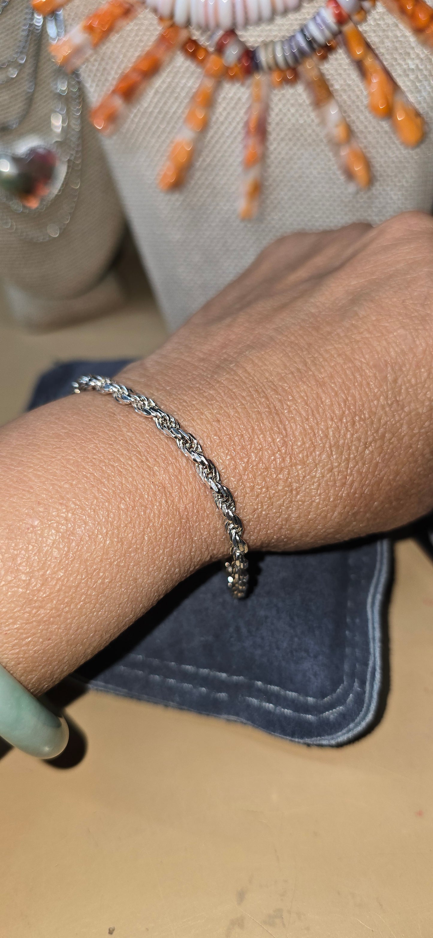 Sterling Silver Rope Bracelet
