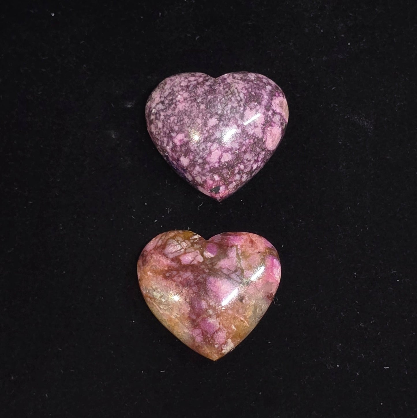 Cobaltoan Calcite Hearts A & B
