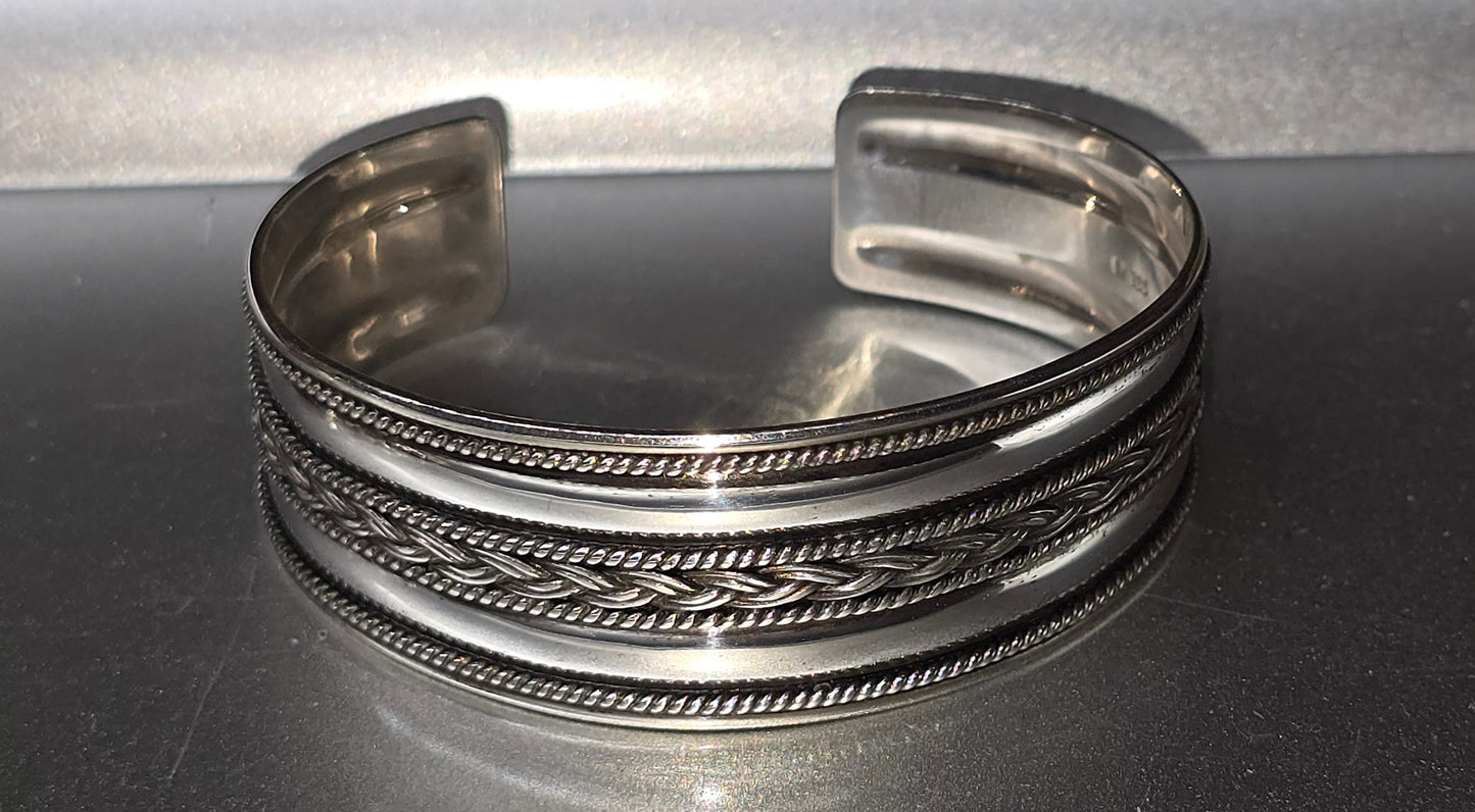 Sterling Silver Bali Indonesian Cuff