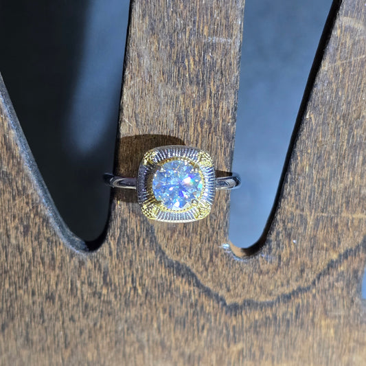 Natalie Antique Design Moissanite Ring