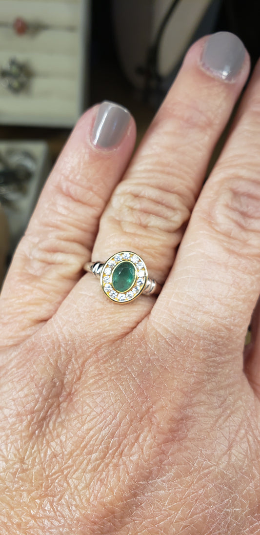 Emerald Oval Ring