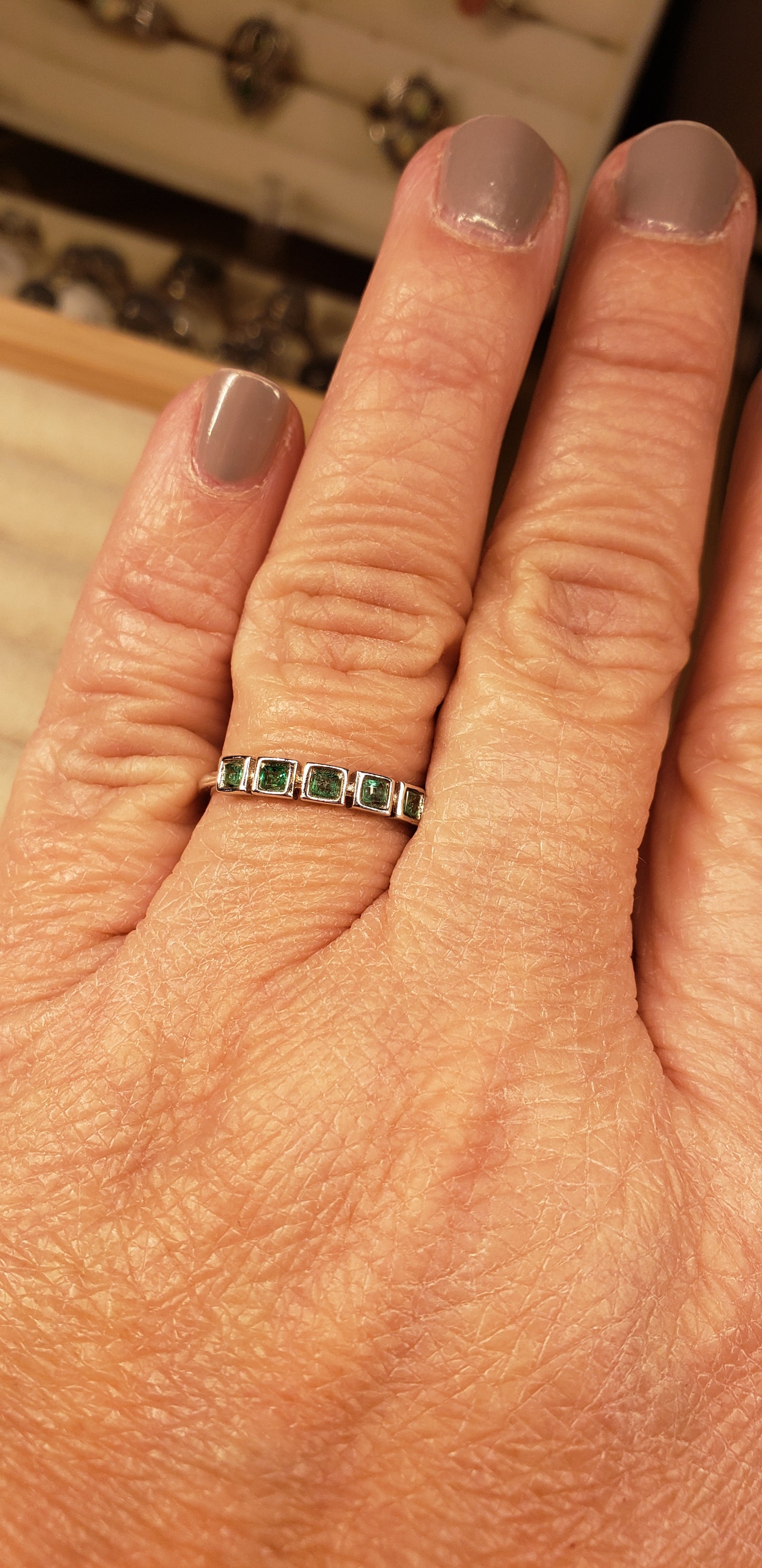 Cheryl Emerald Ring