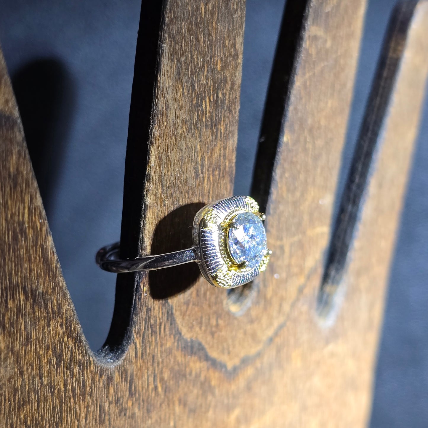 Natalie Antique Design Moissanite Ring