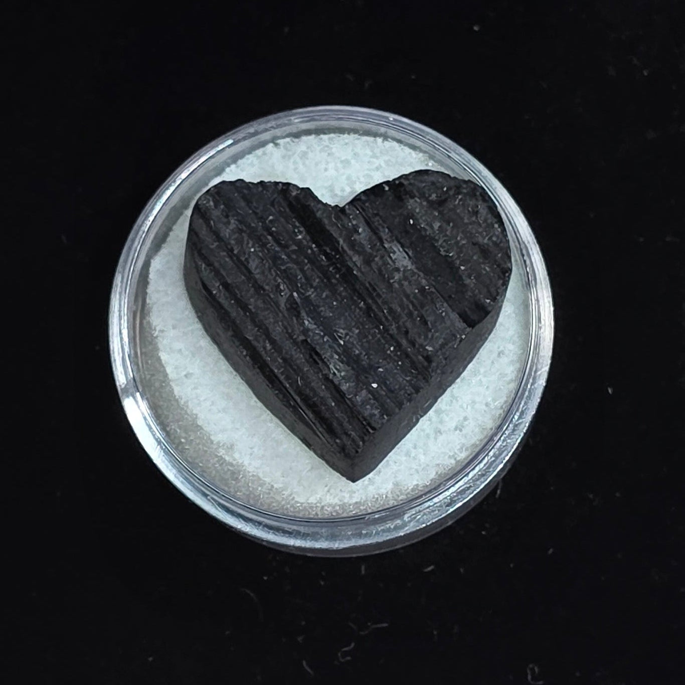 Raw Black Tourmaline Heart