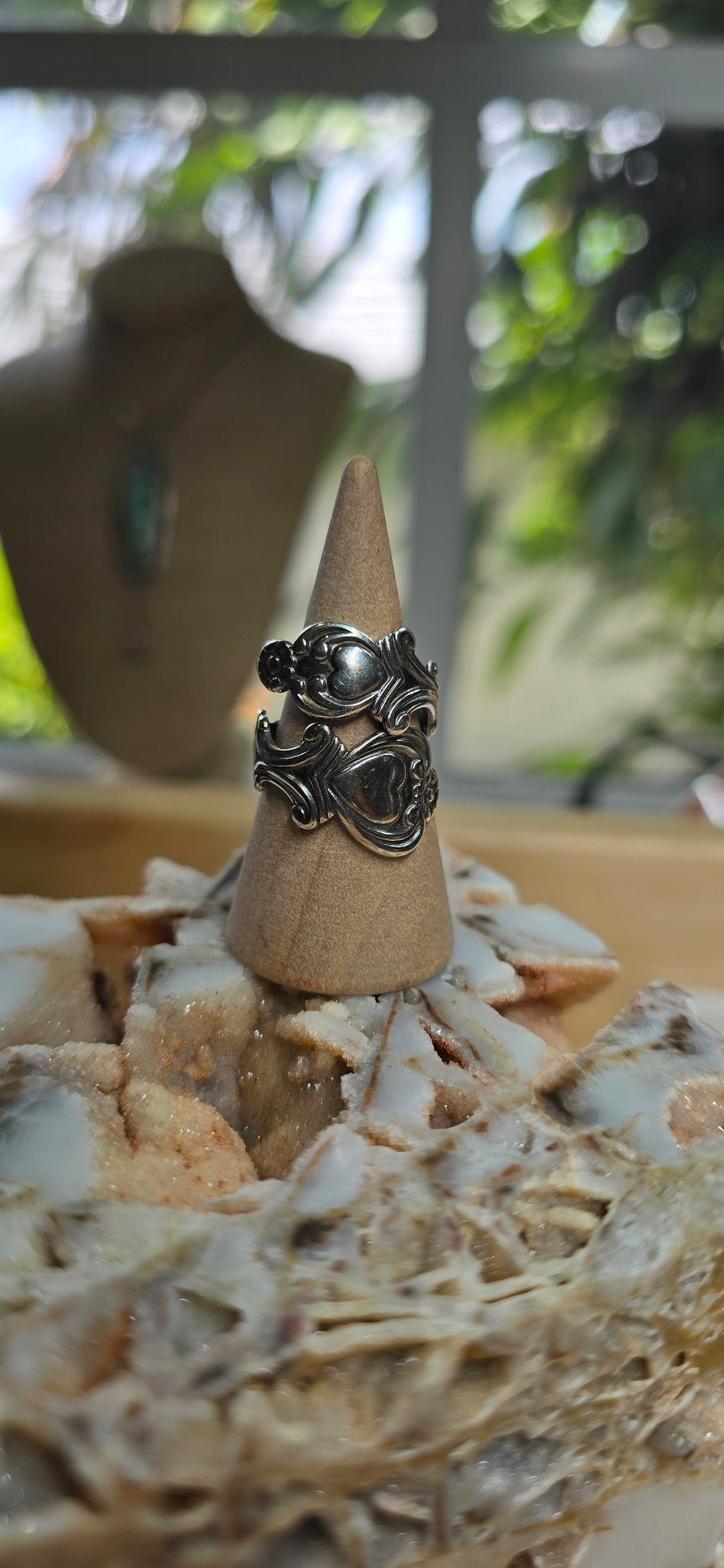 Vintage Sterling Silver Spoon Ring [Avon]