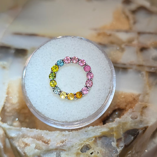 Jedi Round Tourmaline Pendant