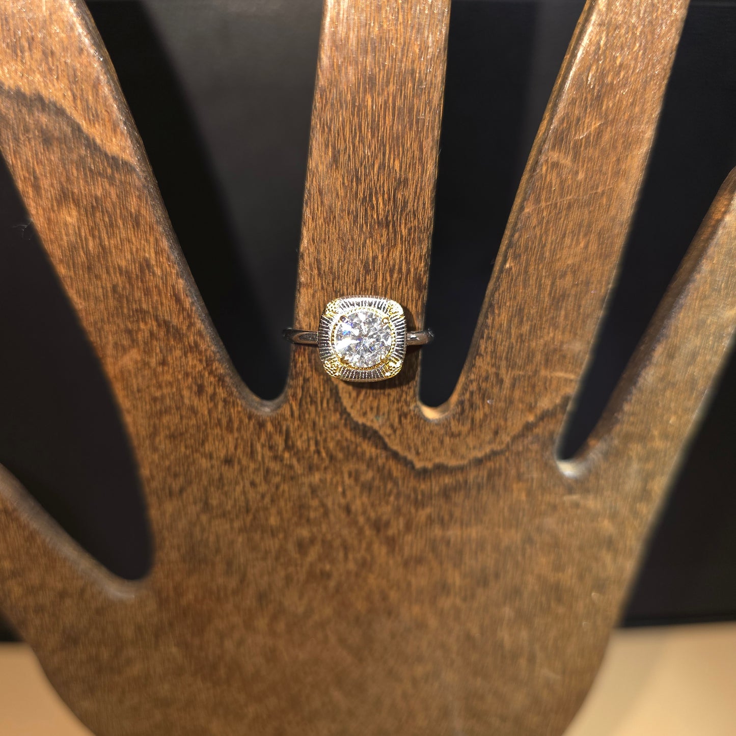 Natalie Antique Design Moissanite Ring