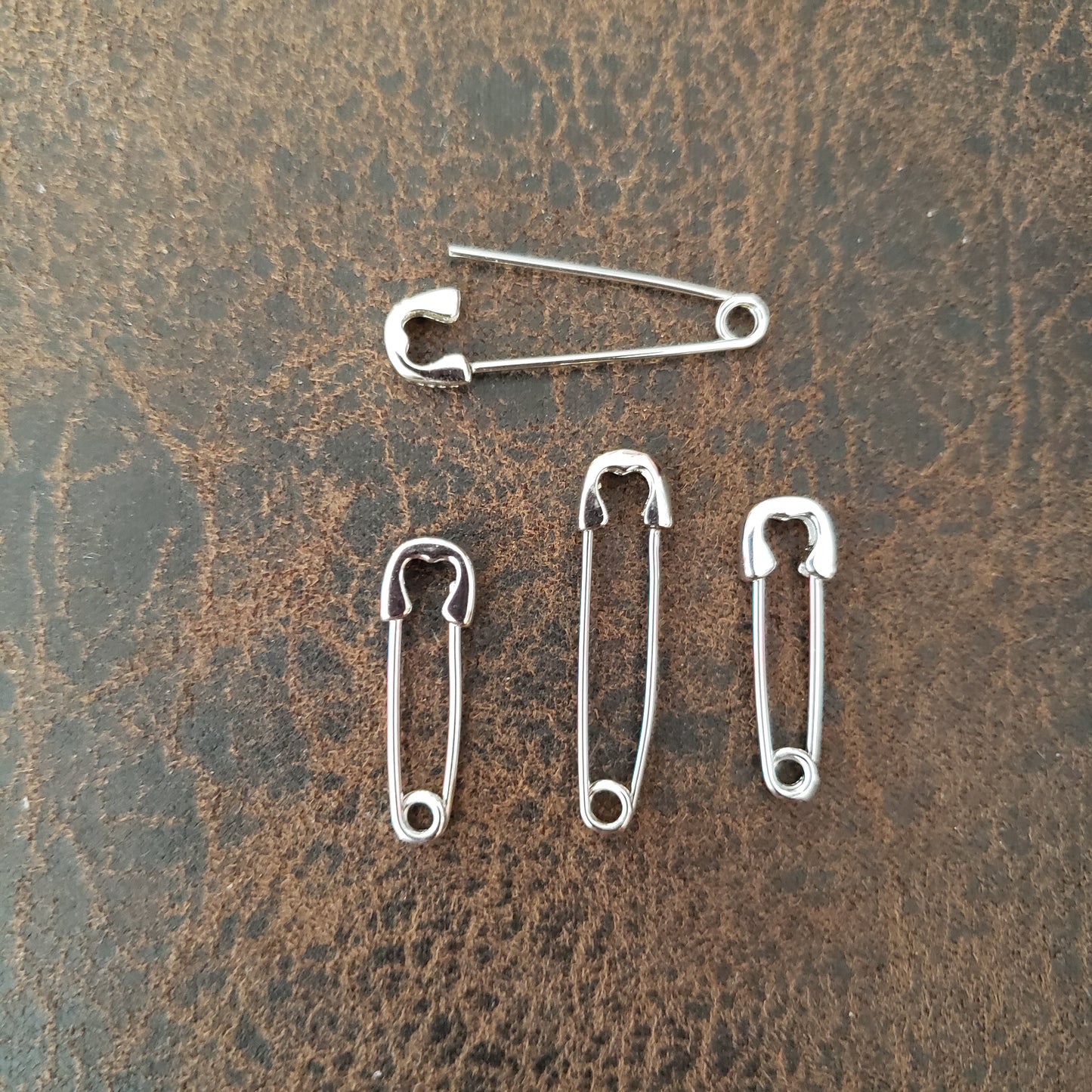 Sterling Silver Safety Pin Pendant/Charm/Earring