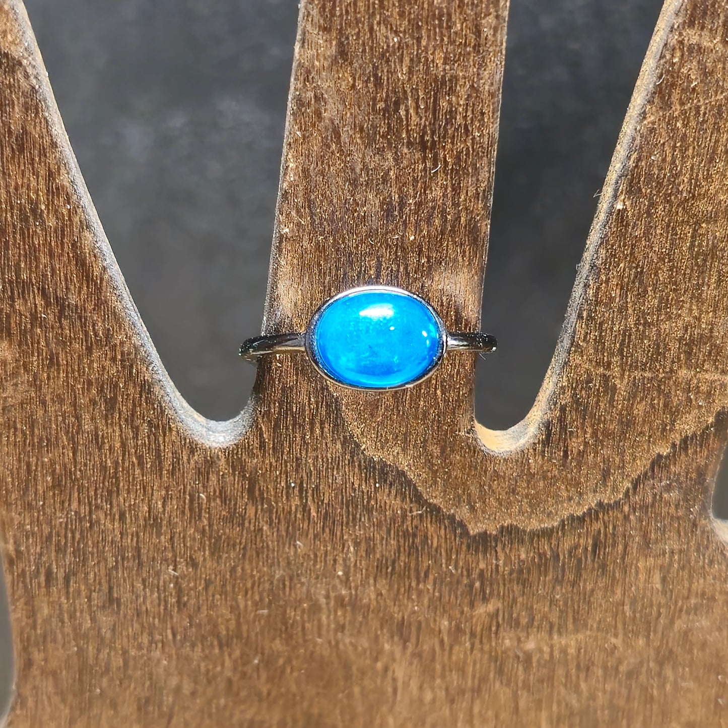 Blue Opal Ring