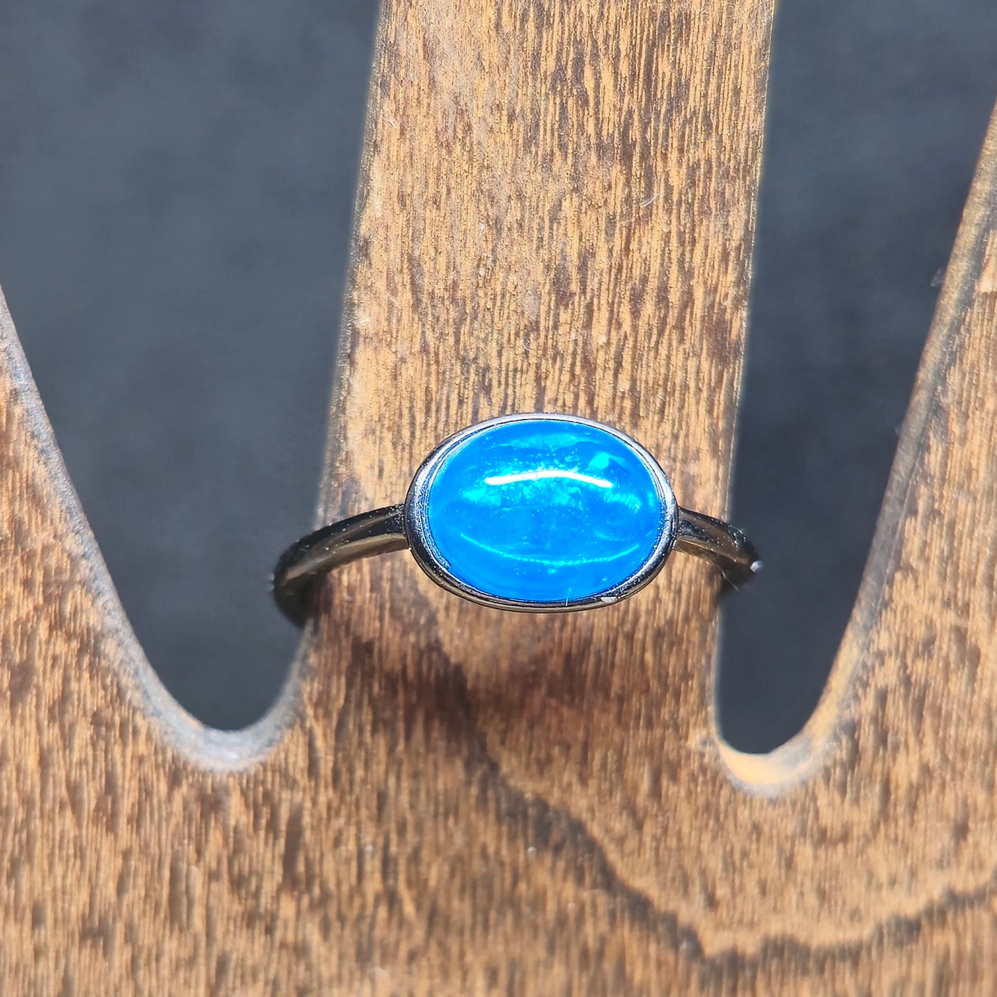 Blue Opal Ring