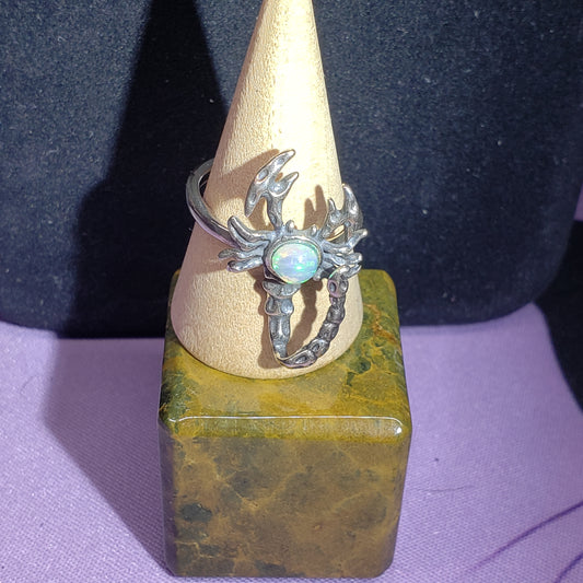 Opal Scorpion Ring