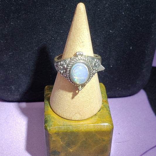 Opal Poison Ring