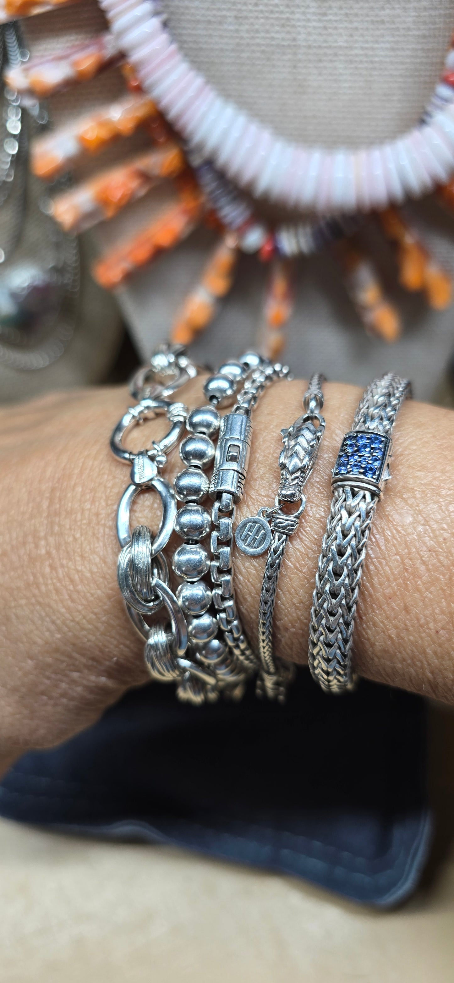 Sterling Silver MultiLink Textured Chain