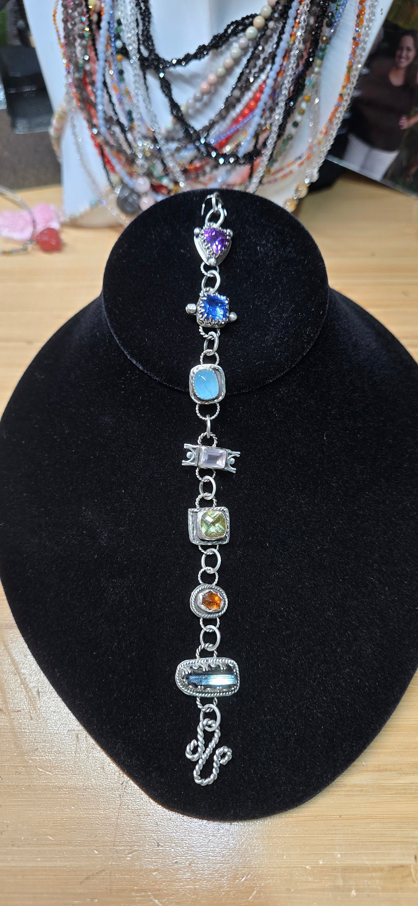 Sterling Silver Chakra Bracelet