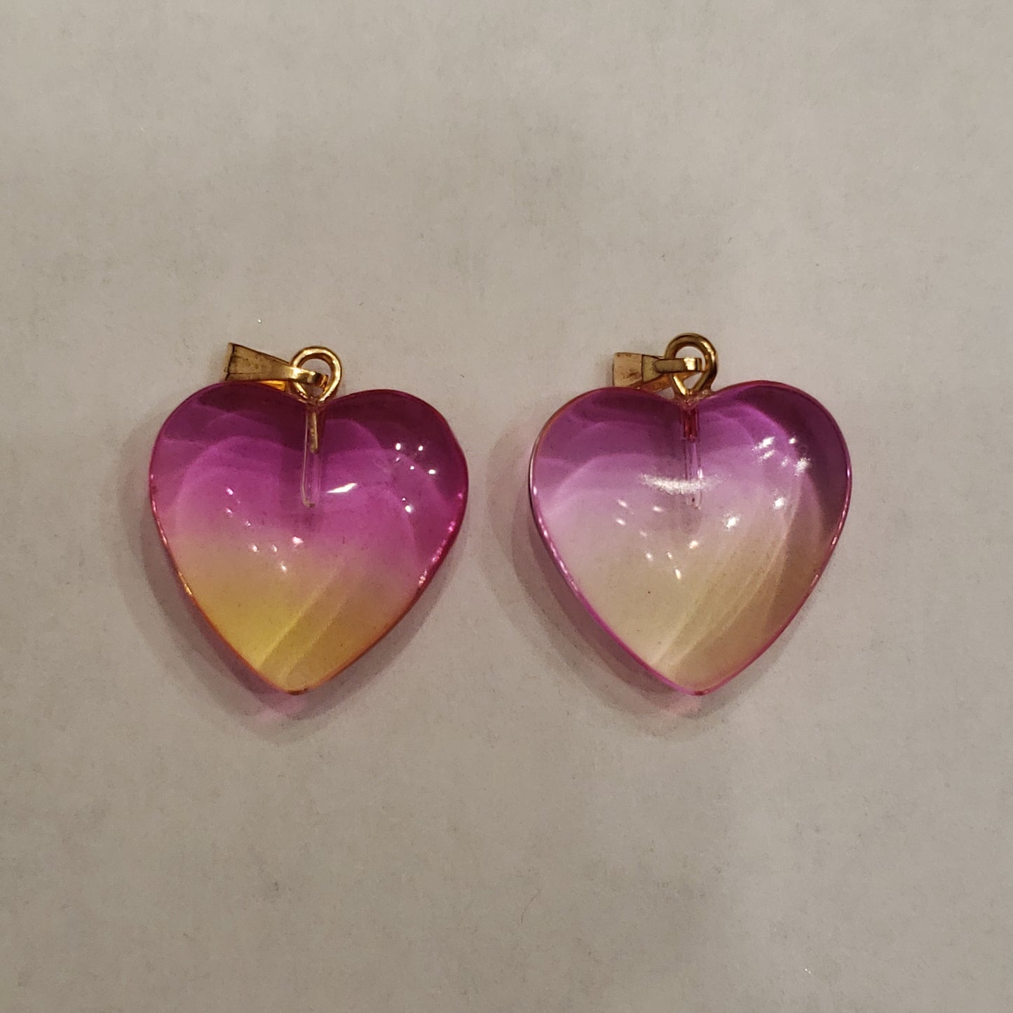 Clear Glass Hearts