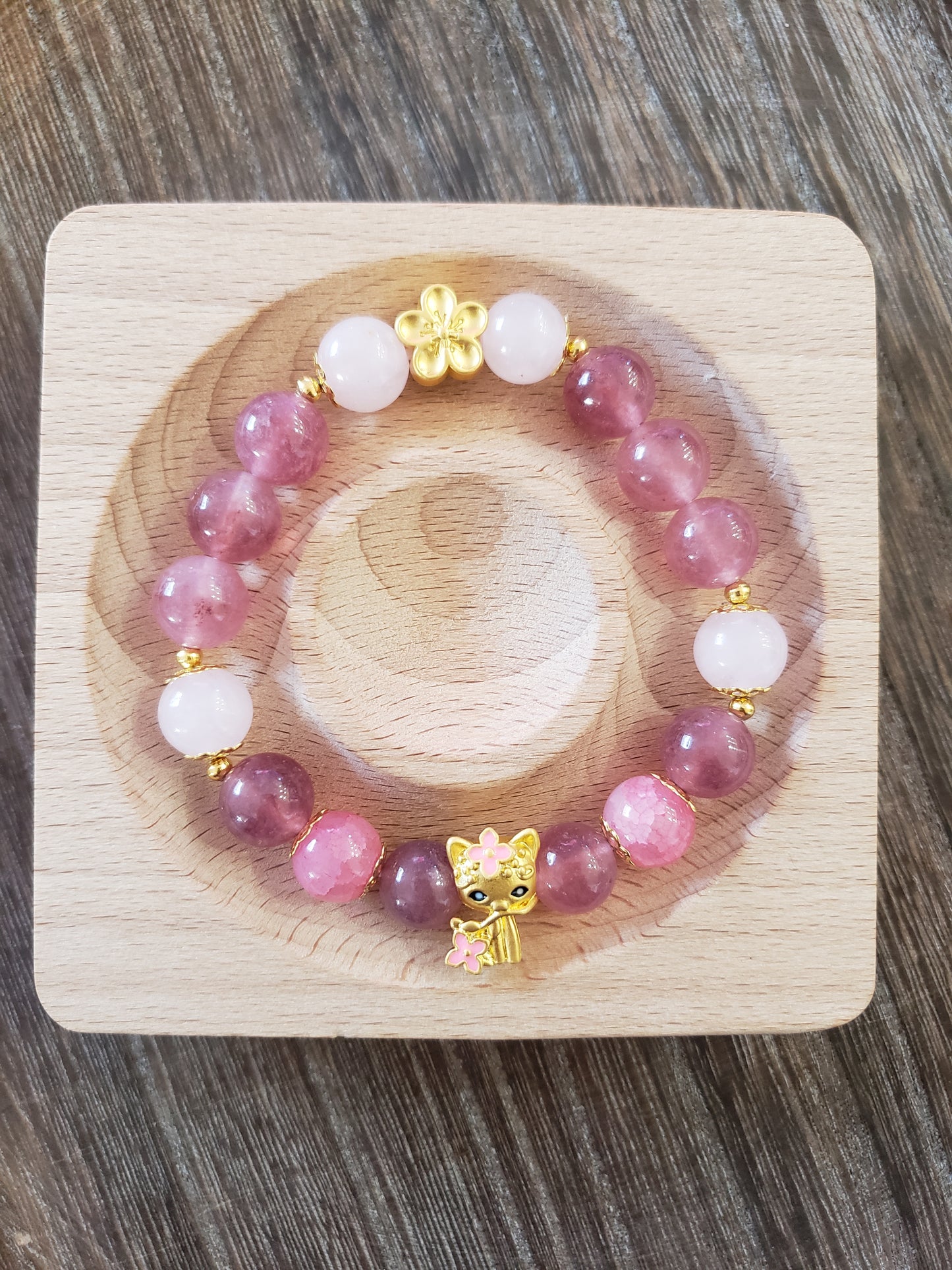 Strawberry Quartz bracelet